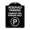 Signmission Reserved Parking Compact Car Parking Heavy-Gauge Aluminum Sign, 24" x 18", BS-1824-23154 A-DES-BS-1824-23154 - alternate 1